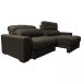 Sofá Retrátil e Reclinável com Molas Ensacadas Cama inBox Master 2,12m Tecido Suede Café
