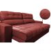Sofá Retrátil e Reclinável com Molas Ensacadas Cama inBox Master 2,12m Tecido Suede Vermelho