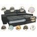 Sofá Retrátil e Reclinável com Molas Ensacadas Cama inBox Master 2,32m Tecido Suede Cinza