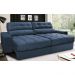 Sofá Retrátil e Reclinável com Molas Ensacadas Cama inBox Master 2,52m Tecido Suede Azul