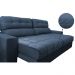 Sofá Retrátil e Reclinável com Molas Ensacadas Cama inBox Master 2,52m Tecido Suede Azul