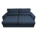 Sofá Retrátil e Reclinável com Molas Ensacadas Cama inBox Master 2,52m Tecido Suede Azul