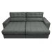 Sofá Retrátil e Reclinável com Molas Ensacadas Cama inBox Master 2,52m Tecido Suede Cinza
