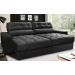 Sofá Retrátil e Reclinável com Molas Ensacadas Cama inBox Master 2,52m Tecido Suede Preto