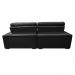 Sofá Retrátil e Reclinável com Molas Ensacadas Cama inBox Master 2,52m Tecido Suede Preto