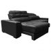 Sofá Retrátil e Reclinável com Molas Ensacadas Cama inBox Master 2,52m Tecido Suede Preto