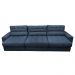 Sofá Retrátil e Reclinável com Molas Ensacadas Cama inBox Master 3,22m Tecido Suede Azul