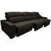 Sofá Retrátil e Reclinável com Molas Ensacadas Cama inBox Master 3,22m Tecido Suede Café