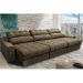 Sofá Retrátil e Reclinável com Molas Ensacadas Cama inBox Master 3,22m Tecido Suede Castor