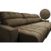 Sofá Retrátil e Reclinável com Molas Ensacadas Cama inBox Master 3,22m Tecido Suede Castor