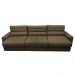 Sofá Retrátil e Reclinável com Molas Ensacadas Cama inBox Master 3,22m Tecido Suede Castor