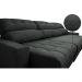 Sofá Retrátil e Reclinável com Molas Ensacadas Cama inBox Master 3,22m Tecido Suede Cinza