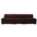 Sofá Retrátil e Reclinável com Molas Ensacadas Cama inBox Master 3,22m Tecido Suede Vinho