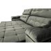 Sofá Retrátil e Reclinavel New Austrália 2,25 Mts Tecido Suede Cinza - Cama InBox