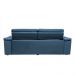 Sofá Retrátil e Reclinavel New Austrália 2,25m Tecido Suede Azul - Cama InBox