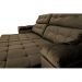 Sofá Retrátil e Reclinavel New Austrália 2,52 Mts Tecido Suede Café - Cama InBox