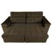 Sofá Retrátil e Reclinavel New Austrália 2,52 Mts Tecido Suede Café - Cama InBox