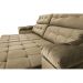 Sofá Retrátil e Reclinavel New Austrália 2,52 Mts Tecido Suede Castor - Cama InBox