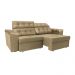 Sofá Retrátil e Reclinavel New Austrália 2,52 Mts Tecido Suede Castor - Cama InBox