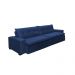 Sofá Retrátil e Reclinavel Oklahoma 2,12m Com Molas e Pillow no Assento Tecido Suede Azul - Cama InBox