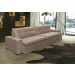 Sofá Retrátil e Reclinavel Oklahoma 2,22 Mts Com Molas e Pillow no Assento Tecido Suede Castor - Cama InBox