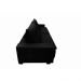 Sofá Retrátil e Reclinavel Oklahoma 2,32 Mts Com Molas e Pillow no Assento Tecido Suede Preto - Cama InBox
