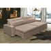 Sofá Retrátil e Reclinavel Oklahoma 2,92 Mts Com Molas e Pillow no Assento Tecido Suede Castor - Cama InBox