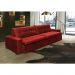 Sofá Retrátil e Reclinavel Oklahoma 2,92 Mts Com Molas e Pillow no Assento Tecido Suede Vermelho - Cama InBox