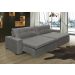Sofá Retrátil e Reclinavel Oklahoma 3,02 Mts Com Molas e Pillow no Assento Tecido Suede Cinza - Cama InBox