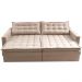 Sofá Sem Caixa Retrátil Baú 1,60m Cama inBox Secret Suede Velusoft Bege 