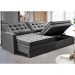 Sofá Sem Caixa Retrátil Baú 1,60m Cama inBox Secret Suede Velusoft Café 
