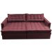 Sofá Sem Caixa Retrátil Baú 1,60m Cama inBox Secret Suede Velusoft Vinho 