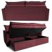 Sofá Sem Caixa Retrátil Baú 1,60m Cama inBox Secret Suede Velusoft Vinho 