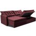 Sofá Sem Caixa Retrátil Baú 1,60m Cama inBox Secret Suede Velusoft Vinho 