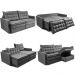 Sofá Sem Caixa Retrátil Baú 1,80m Cama inBox Secret Suede Velusoft Cinza 
