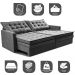 Sofá Sem Caixa Retrátil Baú 1,80m Cama inBox Secret Suede Velusoft Cinza 