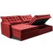 Sofá Sem Caixa Retrátil Baú 1,80m Cama inBox Secret Suede Velusoft Vermelho 