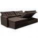 Sofá Sem Caixa Retrátil Baú 2,00m Cama inBox Secret Suede Velusoft Café 