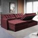 Sofá Sem Caixa Retrátil Baú 2,00m Cama inBox Secret Suede Velusoft Vinho