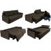 Sofá Sem Caixa Retrátil Reclinável 2,15m Cama inBox Versátil com Pillow Top e Molas Velusoft Café