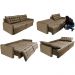 Sofá Sem Caixa Retrátil Reclinável 2,95m Cama inBox Versátil com Pillow Top e Molas Velusoft Castor