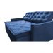 Sofá Sem Caixa Retrátil e Reclinável 1,65m Cama inBox Studio Suede Velusoft Azul