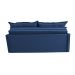 Sofá Sem Caixa Retrátil e Reclinável 1,65m Cama inBox Studio Suede Velusoft Azul
