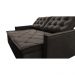 Sofá Sem Caixa Retrátil e Reclinável 1,65m Cama inBox Studio Suede Velusoft Café
