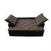 Sofá Sem Caixa Retrátil e Reclinável 1,65m Cama inBox Studio Suede Velusoft Café