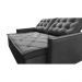 Sofá Sem Caixa Retrátil e Reclinável 1,65m Cama inBox Studio Suede Velusoft Cinza