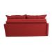 Sofá Sem Caixa Retrátil e Reclinável 1,65m Cama inBox Studio Suede Velusoft Vermelho
