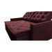 Sofá Sem Caixa Retrátil e Reclinável 1,65m Cama inBox Studio Suede Velusoft Vinho