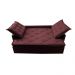 Sofá Sem Caixa Retrátil e Reclinável 1,65m Cama inBox Studio Suede Velusoft Vinho