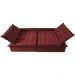 Sofá Sem Caixa Retrátil e Reclinável 1,75m Cama inBox Versátil Suede Velusoft Vermelho